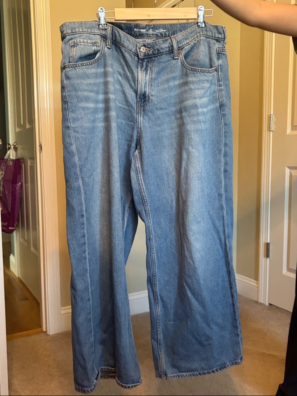 Old Navy Light Blue Wide Leg Jeans